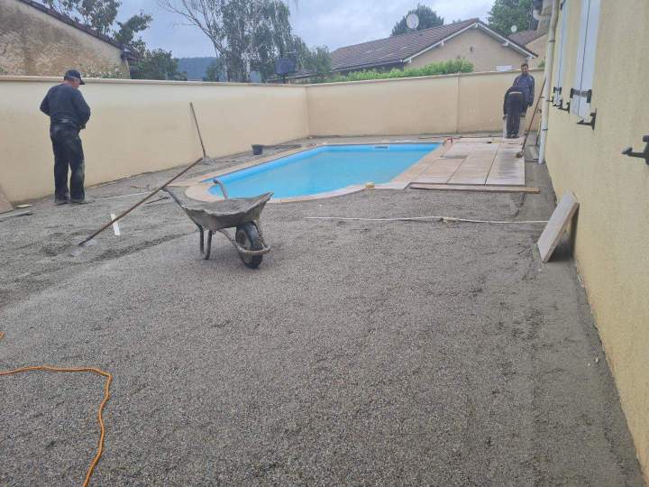 Aménagement extérieur avec piscine Tournon-sur-Rhône